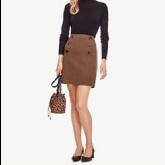 Ann Taylor Dresses & Skirts - Ann Taylor Lined Button Front Skirt